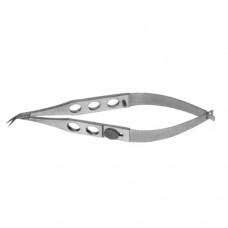 Troutman-Katzin Corneal Transplant Scissor Right - Strongly Curved - Small Blades - With Lock Stainless Steel, 10.5 cm - 4 1/4"